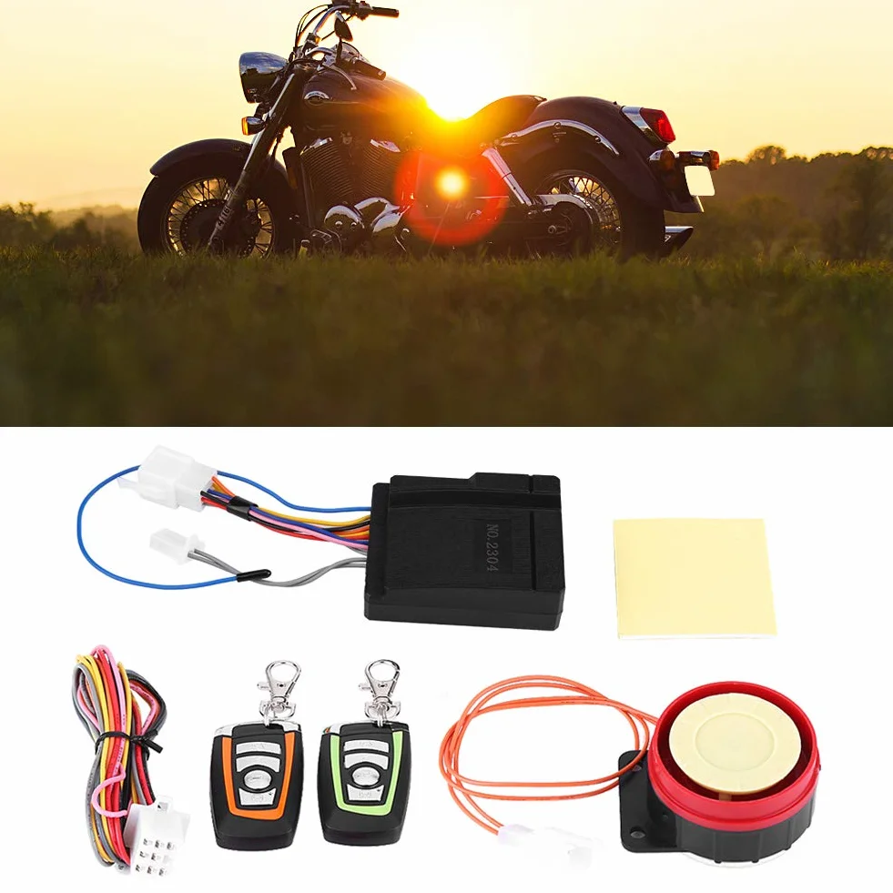 EBTOOLS para Alarma Buena para Motocicleta Sistema de Alarma para Motocicleta Sistema de Alarma de Seguridad Antirrobo para Motocicleta Control Remoto